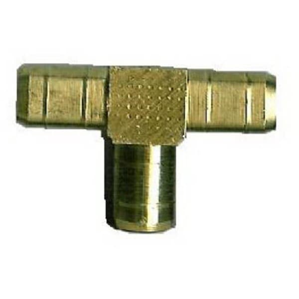 Gizmo 57064-04 0.25 in. I.D. Brass Hose Barb Tee GI3855220 - main